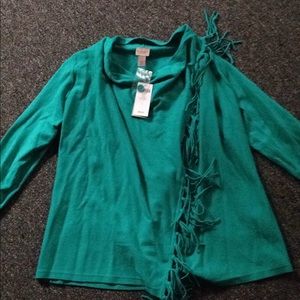 Chicos's fringe sweater